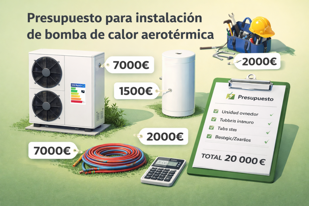 Precio Aerotermia Instalación 2026: Guía Completa por m² y Marcas 1 Desglose de precios de instalación de aerotermia en vivienda española