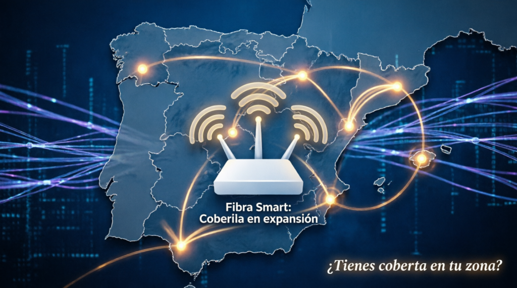 ¿Tienes cobertura Fibra Smart de Digi? Guía por provincias (marzo 2026) 1 "Mapa de cobertura Fibra Smart de Digi por provincias en 2026